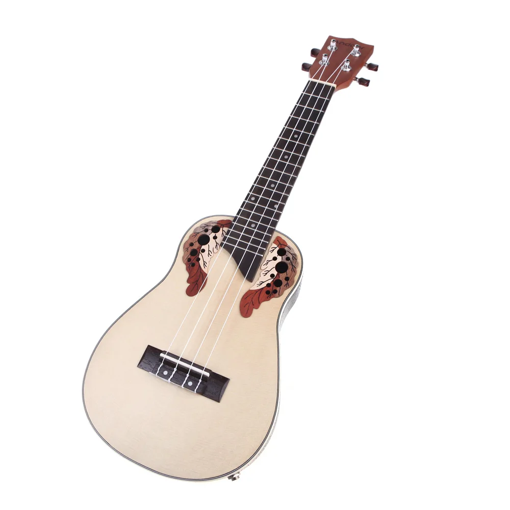 23 ''компактный Ukelele Гавайская ель палисандр гриф мост Aquila концертный струнный инструмент со встроенным эквалайзером