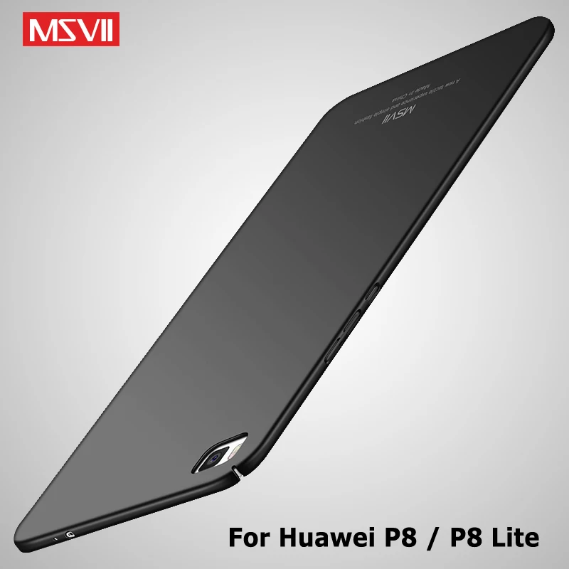 P8 Lite чехол Msvii ультра тонкий матовый для Huawei P8Lite Тонкий Жесткий ПК задняя крышка