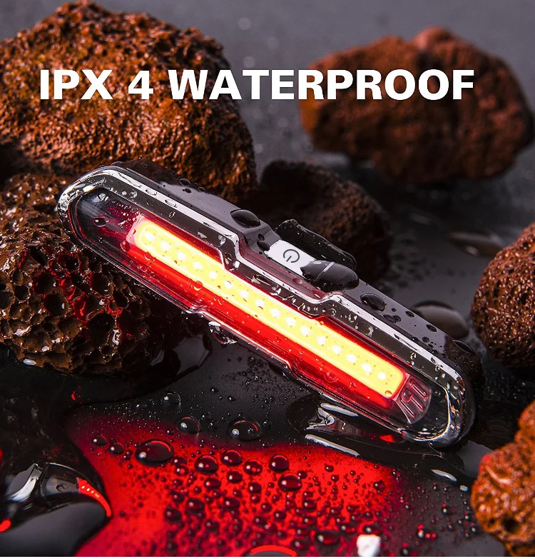 Perfect Bike Tail Light USB Rechargeable 168Lumens Ultra Bright Bicycle Rear Light LED Waterproof 5 Modes Cycling Taillight For Bicycle 0