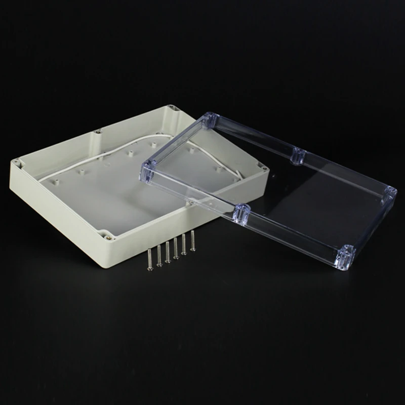 263x182x60 мм ABS IP65 водонепроницаемая Пластиковая распределительная коробка для проводов прозрачный корпус Электронный терминал