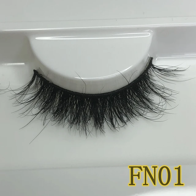 Mikiwi FN Natural Mink Lashes 10-12MM Super Fluffy Short Eyelashes Faux Cils GB Popular Messy Lashes Less Hair Faux Lashes FN01