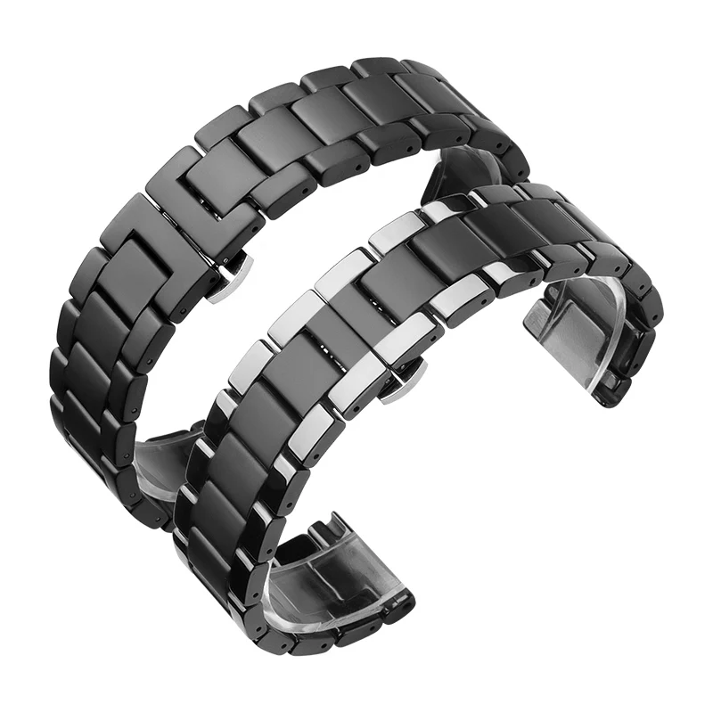 18мм Керамический ремешок для часов Для Huawei Talkband B5 / LG Watch Style / Withings Activite Сменная лента Fossil Q Tailor Аксессуары