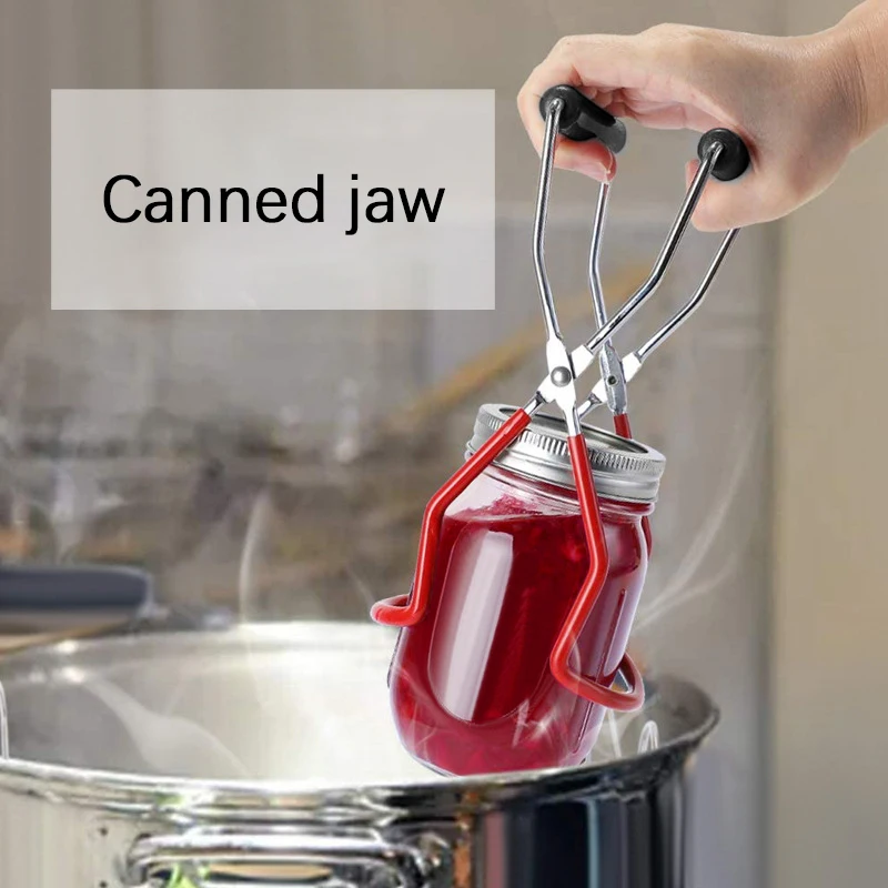 Canning Jar Lifter Tongs Stainless Steel Anti Scalding Lifter Household Non Slip Feeding Bottle