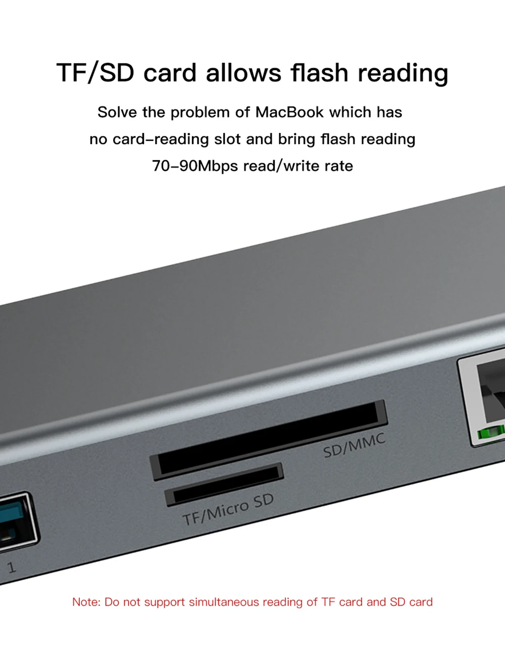 Мульти 10 в 1 usb type C концентратор к HDMI VGA RJ45 USB 3,0 хаб-конвертер с SD/TF кардридер аудио USB C адаптер для MacBook Pro