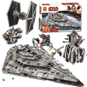 

Compatible Lepininglys StarWars Imperial First Order Star Destroyer Models & Building Blocks Toys for Children with 10900 10901