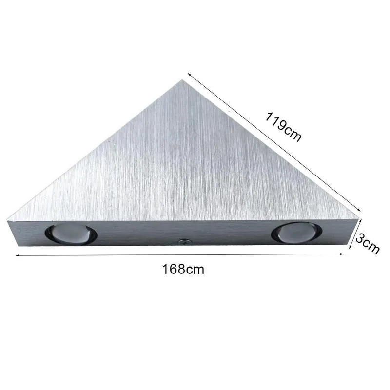 3 Вт треугольный настенный светильник современный скандинавский