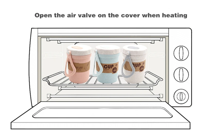 300ML Wheat Fiber Coffee Cup Travel Mug Portable Double-wall Insulation Office Coffee Tea Cups Milk Cup (12)