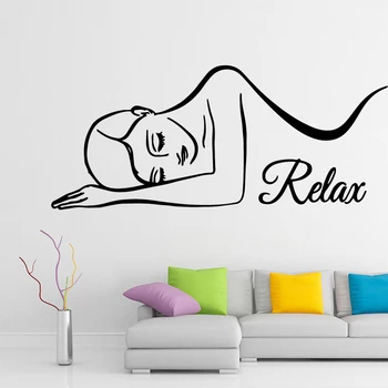 Günstige Lustige Spa Salon Sexy Frau Wandsticker Moderne Wand Decals Vinyls Aufkleber Für Wohnkultur Wohnzimmer Schlafzimmer Dekoration