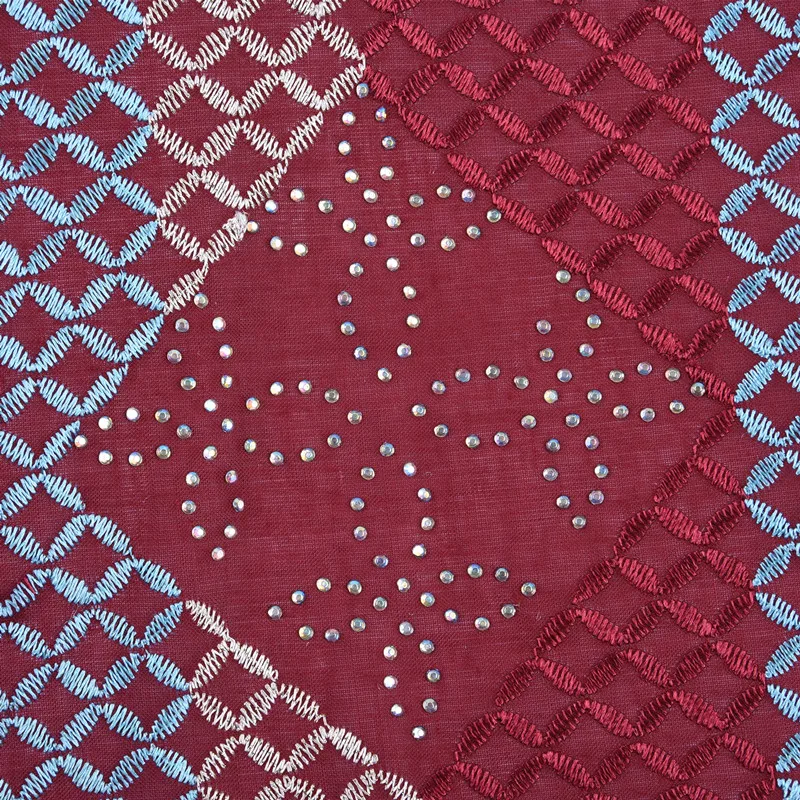 5 ярдов швейный материал швейцарская вуаль кружева в швейцарском стиле с камнями африканская сухая кружевная ткань высокого качества нигерийское кружево A1685