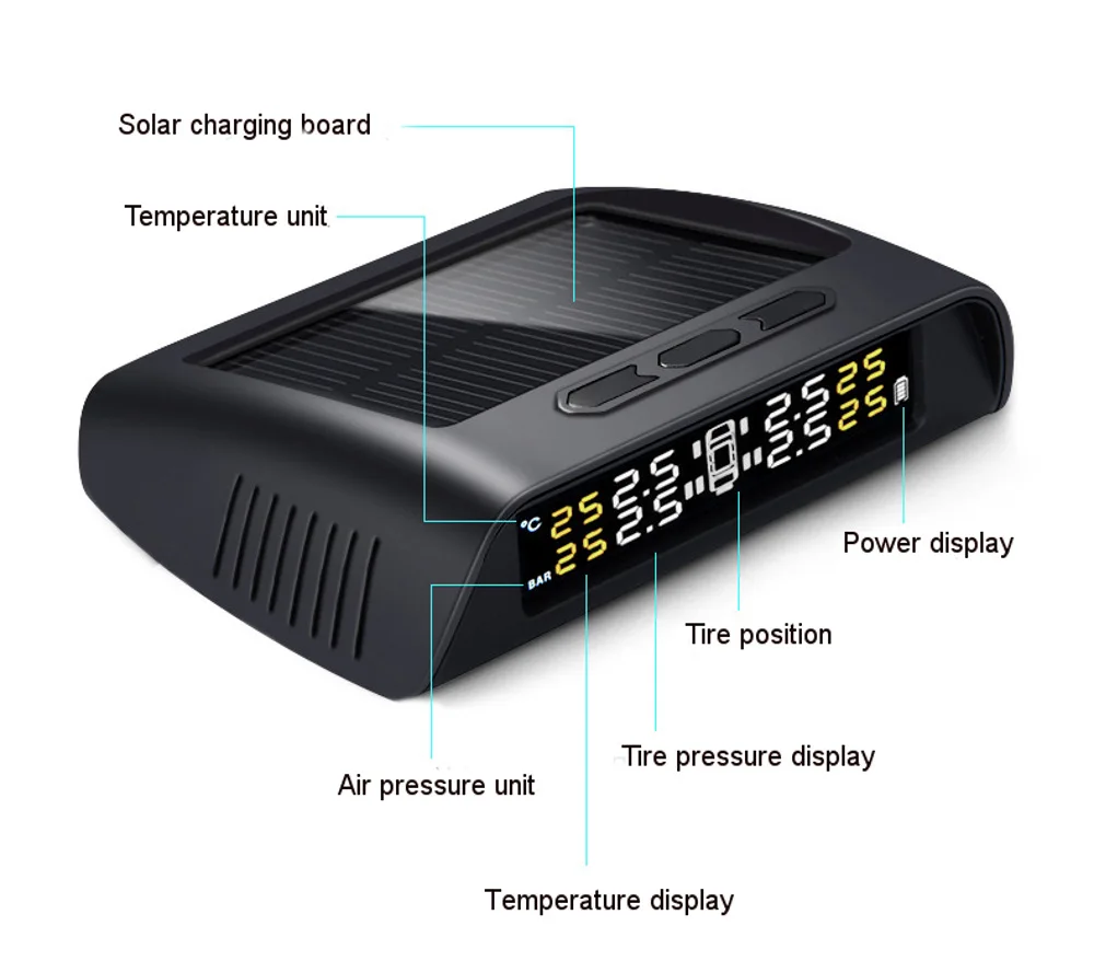 AUDEW C300 монитор давления в шинах внешний датчик TPMS для шестиколесных маленьких грузовиков TPMS цифровой ЖК-дисплей