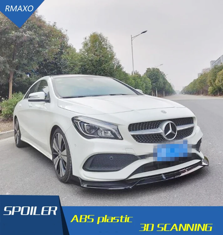 Спойлер для Mercedes Benz CLA W117 2016 2018 CLA200 180 250 ABS задний спойлер переднего бампера защита