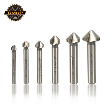 

HSS Chamfer Drill Bit Set 90 Degree Countersink Drill Bit 3 Flutes Chamfer Cutter Mill Drill Bits