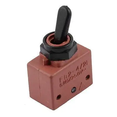 

AC 250V 6(4)A DPST 2 Positions Locking Toggle Switch for Hand Electric Drill