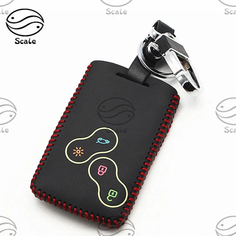 Кожаный чехол для ключей KUNBABY телефона Renault Duster Megane 2 3 Captur Kadjar Clio Accessories|key case for car|car