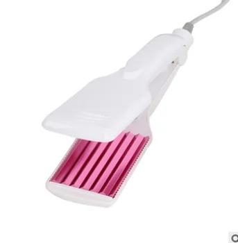 

Corrugated Iron For Hair Straightener Iron Electronic Flat Irons Crimper (Color: White) 40JD