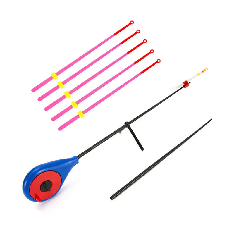 Мини-удочка для зимней подледной рыбалки из углеродного волокна, зимняя удочка для рыболовные принадлежности PESCA Pehce - Цвет: rod and 16cm rod tip