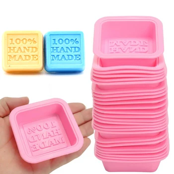 

New DIY Handmade Silicone Soap Mold Multifunction Candle Molds Cake Making Baking Mould 3D Mould Oval Round Square Soaps Molds