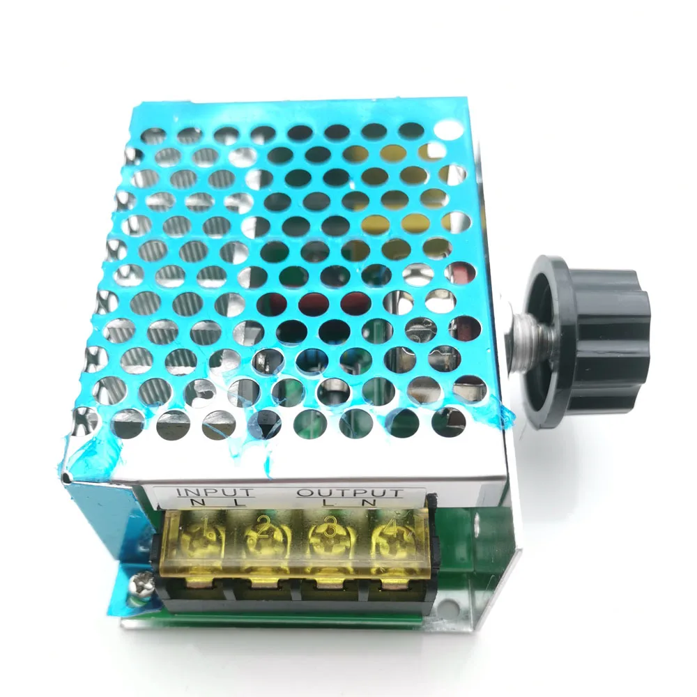 Профессиональный 4000 Вт 220 В высокомощный регулятор напряжения SCR скорости