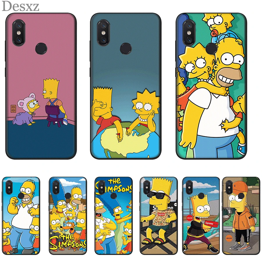 

Silicone Cell Phone Case For XiaoMi 9T CC9 E A3 Pro Mi 9T CC9 E A3 Pro MAX 3 6 8 9 F1 A1 A2 5X 6X Lite Cover The Simpsons Bag