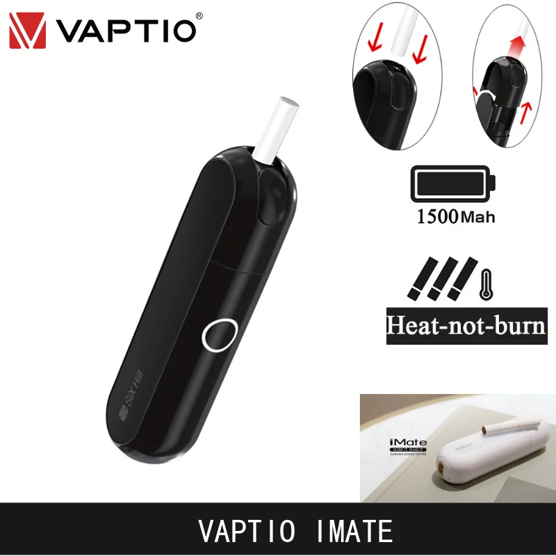 

Vaptio iMate heating vape Kit 1500mAh all-in-one Heating Tobacco Cartridge Electronic Cigarette usb charger Heat-Not-Burn