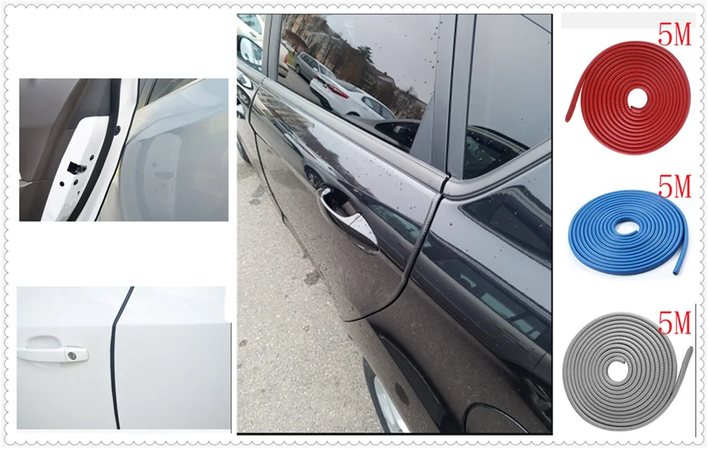 BEST Car styling sticker door edge 5M guard plate trim strip seal Retrofit for Honda Jade FCV Crider NSX