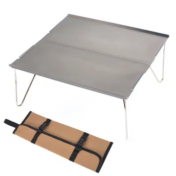 

Portable Folding Table Mini Ultra-light Dining Barbecue Table Aluminum with A Storage Bag for Outdoor Picnic Home Party