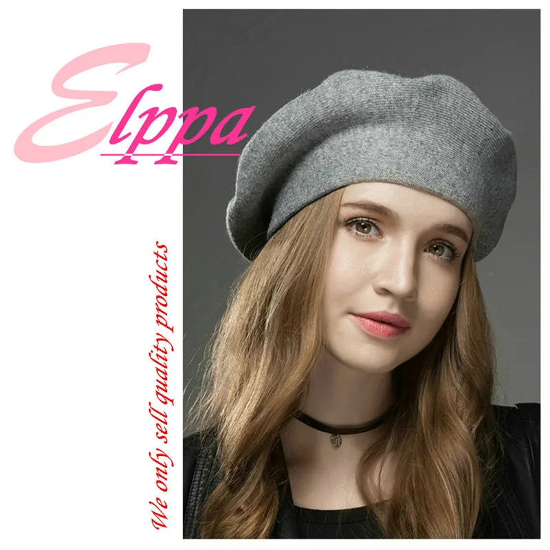 

Autumn and winter wool keep warm comfortable beret ladies fashion hot drilling all-match colorfast Anti-Pilling painter beret