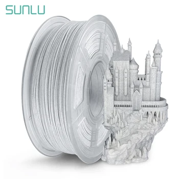 

SUNLU 3D Printer Filament PLA Marble 1kg 1.75mm Tolerance +/-0.02mm Rock Texture 100% No Bubble Non-toxic Artwork Print Material