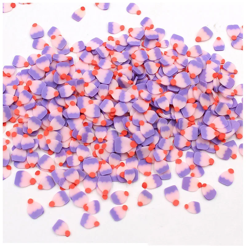100g Sweet Polyme Soft Clay Cake Slices Sprinkles for Craft DIY Making Nail Art Decorations Scrapbooking Phone Case Deco 5mm