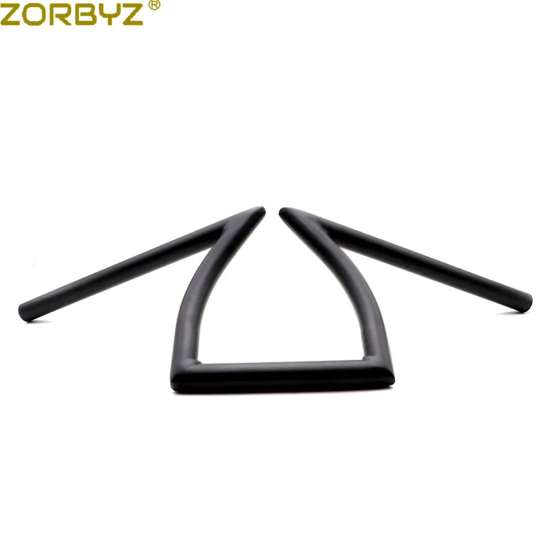 ZORBYZ " 25 мм мотоциклетные металлические черные/хромированные рукоятки Z для Harley Chopper Bobber на заказ - Цвет: Black