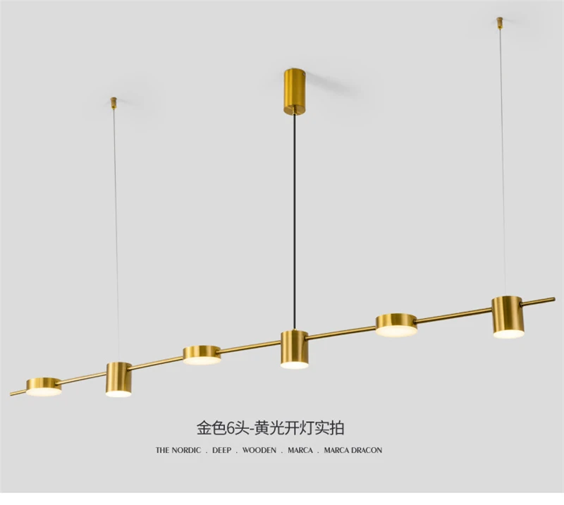 Постмодернистские 3-led освещение подвесные светильники Гостиная подвесные светильники Обеденная Hanglamp Nordic Роскошный блеск светильников