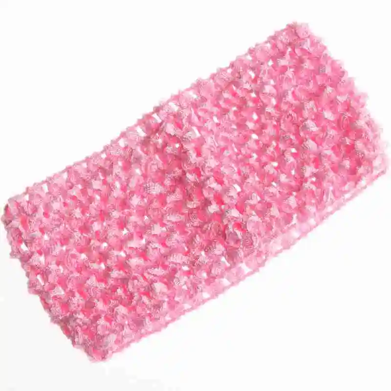 Pink 200 шт., 7 см, 2,76 дюймов, широкая вязаная повязка на голову, эластичная резинка для волос, аксессуары для волос, резинки для волос, модная повязка на голову - Цвет: Pink
