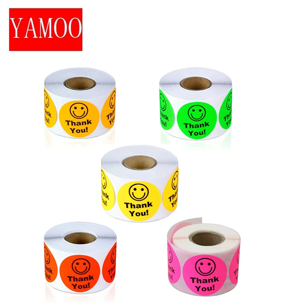 Pegatinas redondas de cara sonriente feliz, 1 , etiquetas circulares para maestro, diario, adhesivo de papelería, álbum de recortes, pegatinas bonitas