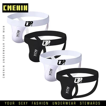 

4pcs/lot Cotton Sexy Gay Underwear Men Thong Quick Dry Free Jockstrap Mens Thongs G-strings Sissy Panties String Men Lingerie