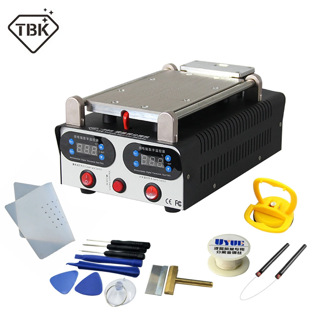 Package 1 220V TBK-006 2 в 1 телефон ЖК-дисплей ремонт Сепаратор машина Комплект Встроенный вакуумный насос для IPhone samsung экран Разделение нагревательная станция - Цвет: Package 1 220V