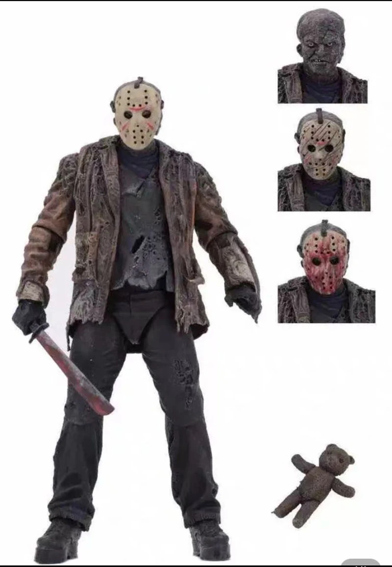NECA 3D Friday 13th Jason Leatherface бензопила Чаки Майкл Майерс Фредди Крюгер это Pennywise Джокер фигурка игрушка кукла - Цвет: T In Retail Box