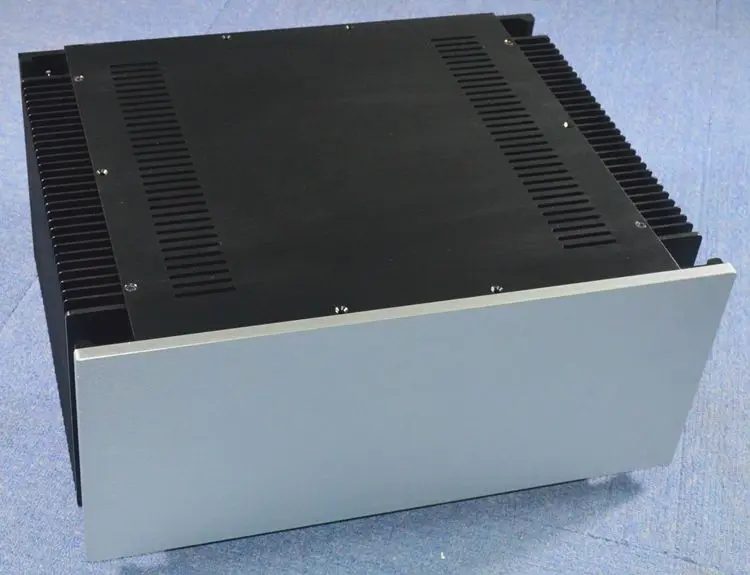 WA142 Aluminum non-perforated type rear class chassis Power amplifier A box size 485*390*210MM | Электроника