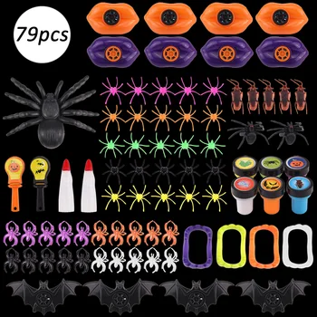 

Besegad 79PCS Halloween Toys for Halloween Party Favors School Classroom Rewards Trick Treating Miniatures Prizes