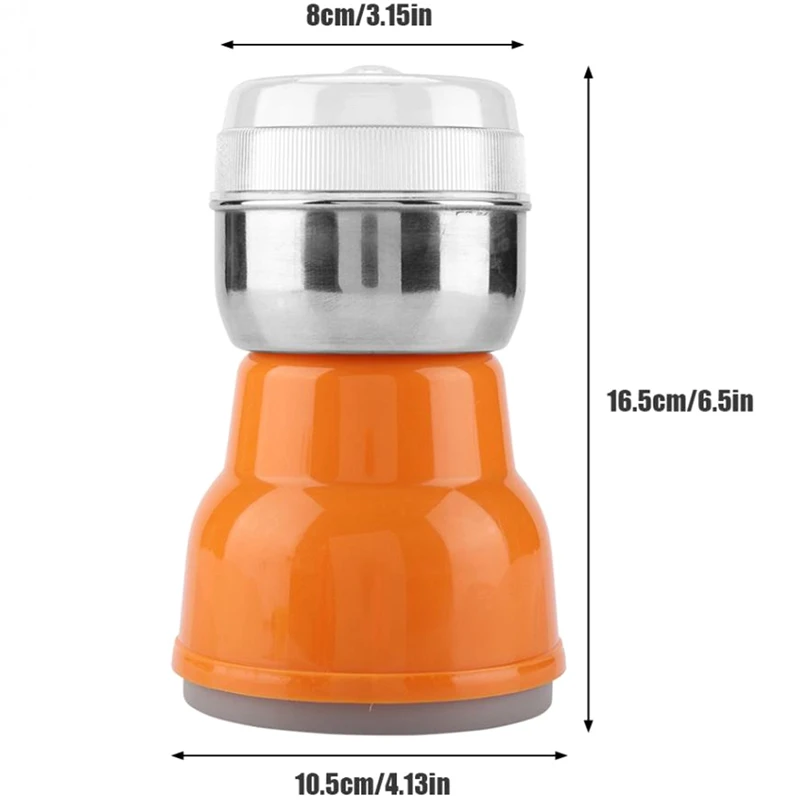 Electric Stainless Steel Coffee Bean Grinder Home Grinding Milling Machine Coffee Accessories-Eu Plug