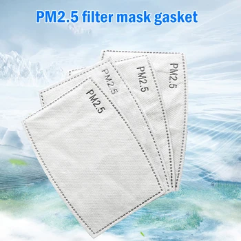 

5/20/100pcs PM2.5 Filter Paper Anti Haze Bacteria Proof Mouth Mask Replacement Anti Dust Anti Face Mouth Mask Filter Paper