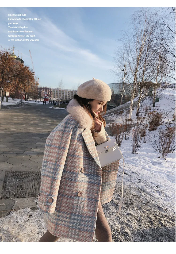 Женское пальто, верхняя одежда, зимняя одежда, Модное теплое шерстяное женское элегантное двубортное шерстяное пальто