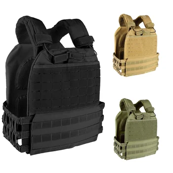 

Tactical Vest Body Armor 600D Tactical Adjustable Combat Vest Molle Plate Carrierr Vest CS Protective Outdoor Vest Gear