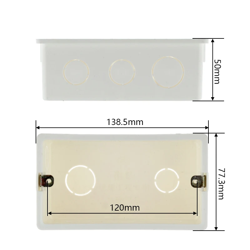 Wall Junction Box Super Quality 140mm*73mm Internal Mounting Box Back Cassette 146 Type Wall Light Switches and Sockets