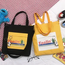 Новая повседневная многофункциональная Женская Студенческая парусиновая модная сумка через плечо многоразовые сумки-мессенджеры высокого качества