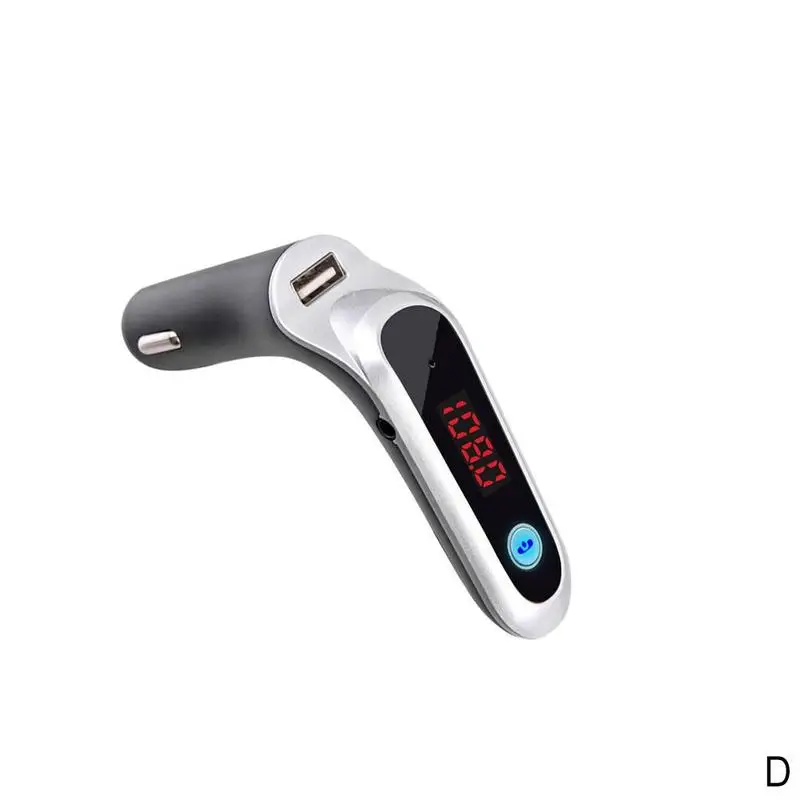 silver USB TF карта Поддержка зарядного устройства комплект беспроводной связи bluetooth для автомобиля ЖК-дисплей Hands-Free fm-передатчик MP3 музыкальный плеер Мобильные Телефоны Планшеты Dsp - Формат цифровых медиаданных: silver