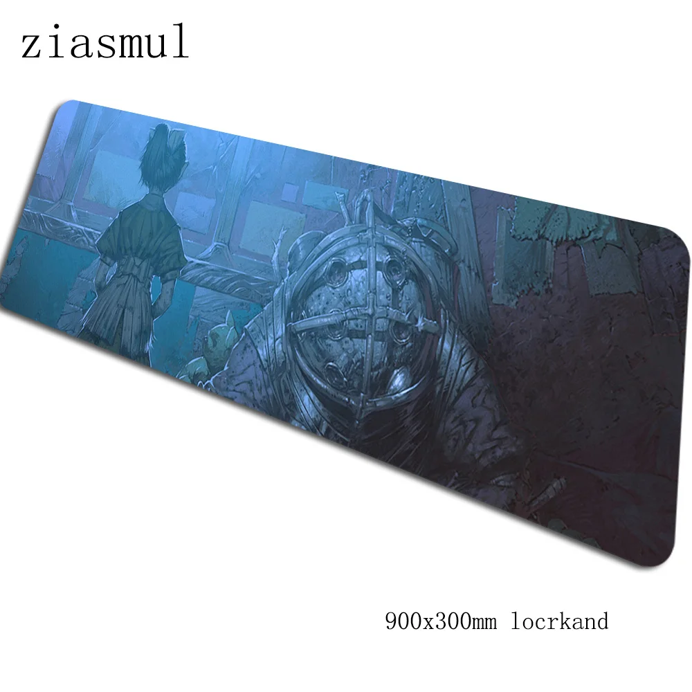 Bioshock padmouse 900x300x3 мм игровой коврик для мыши 3d большой коврик для мыши геймер компьютерный стол Хэллоуин подарок коврик notbook мышь pc - Цвет: Size 900x300x3mm