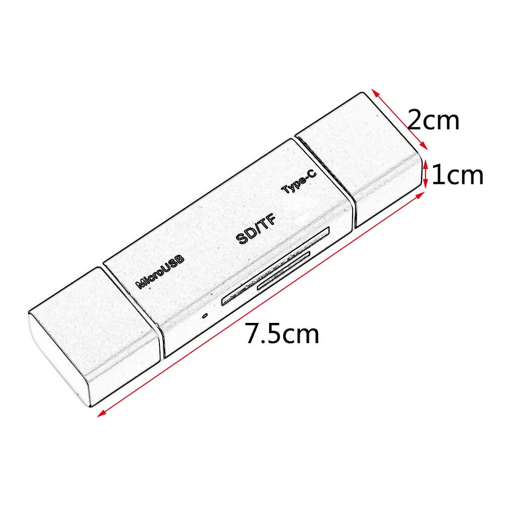 Супер высокая скорость OTG адаптер для мобильного телефона type-C кард-ридер USB-A Micro кард-ридер для ноутбука PC черный/синий Прямая поставка
