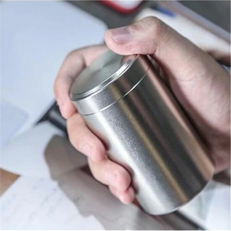 Portable Storage Container Multi Color Travel Mini Tea Jar Caddy Aluminum Multi-Use Boxes Sealed Tea Leaves Container Gifts Case tea tin box tea canister