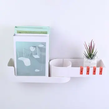 

Wall Mounted Drain Rack Multifunction Home Removable Bathroom Shelf Holder With Hook Shampoo Seamless Rotating