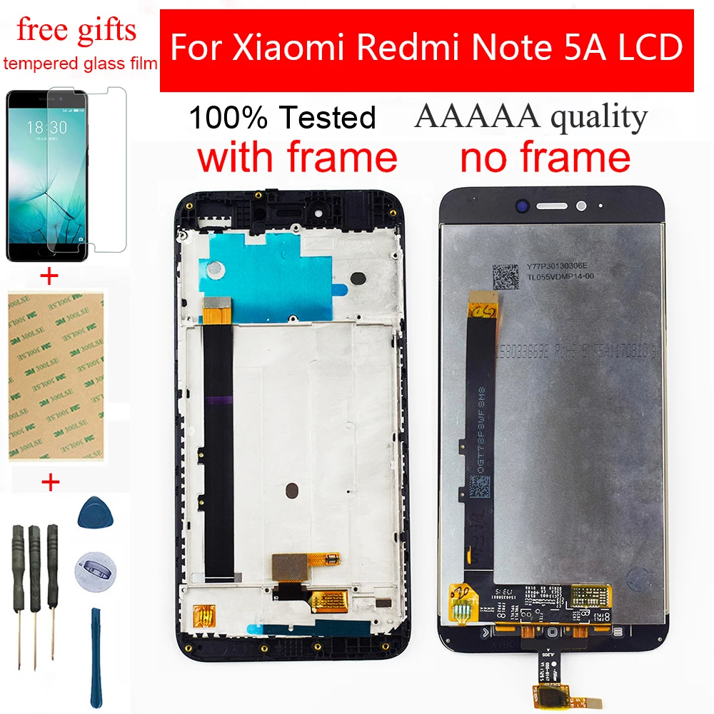 Скидка 5,5 для Xiaomi Redmi Примечание 5A ЖК дисплей для Redmi Note5A MDG6 ЖК дисплей сенсорный экран дигитайзер модуль сборка Рамка